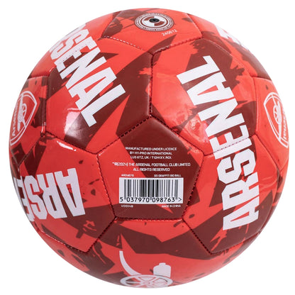Red-Dark Red-Blue-Gold-White - Side - Arsenal FC Graffiti Football