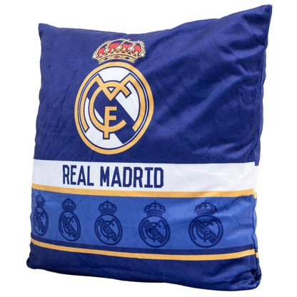 Blue-White-Gold - Back - Real Madrid CF Filled Cushion