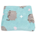Blue-Grey - Back - Pusheen Premium Fleece Blanket