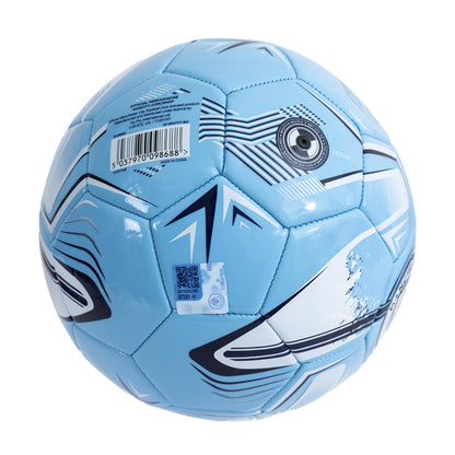 Sky Blue-Navy-Turquoise - Back - Manchester City FC Turbine Print Training Ball