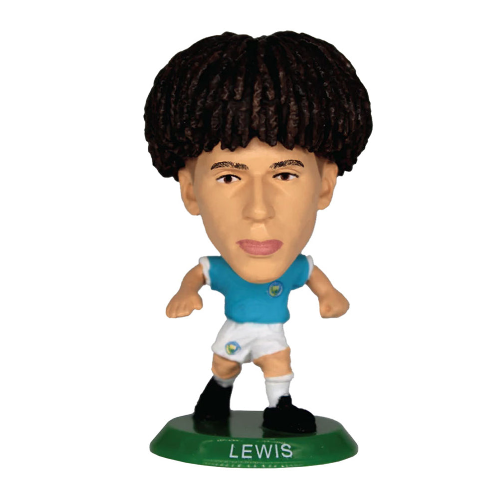 Multicoloured-Green - Front - Manchester City FC Rico Lewis Soccerstarz Figurine