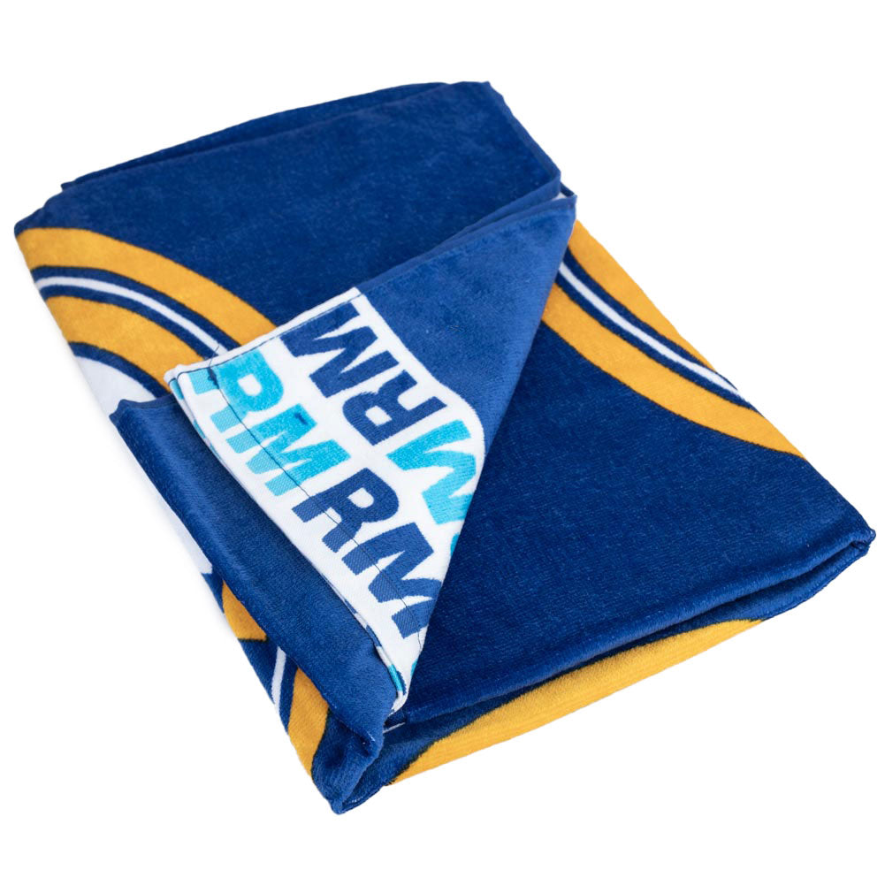 Blue-White-Gold - Back - Real Madrid CF Text Towel