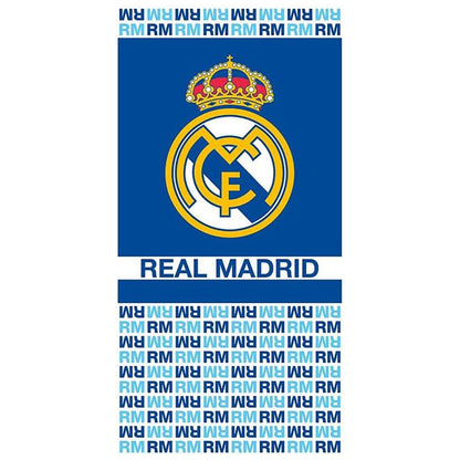 Blue-White-Gold - Front - Real Madrid CF Text Towel