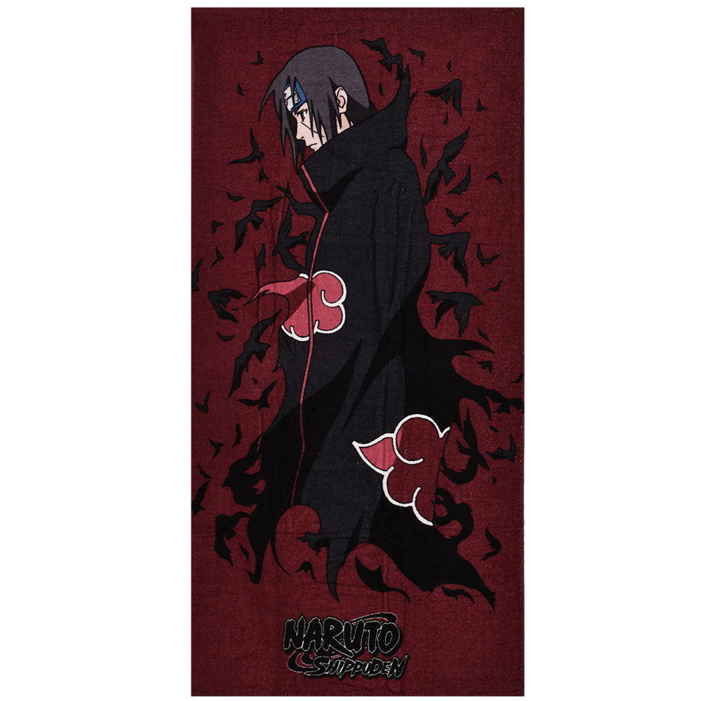 Black-Red - Front - Naruto: Shippuden Itachi Uchiha Towel
