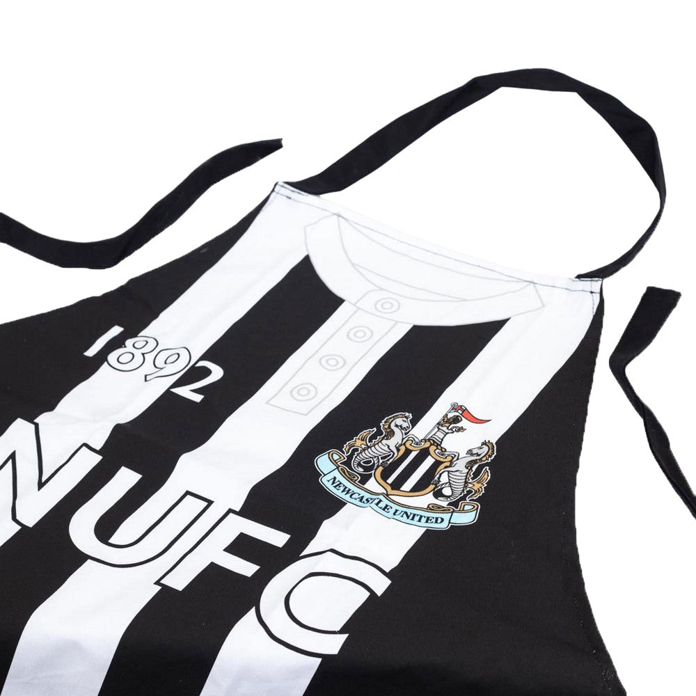 Black-White - Back - Newcastle United FC Retro Kitchen Apron