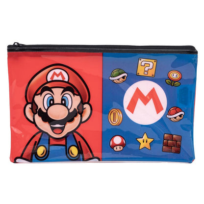 Blue-Red - Front - Super Mario Essential Pencil Case