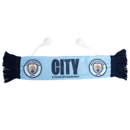 Sky Blue-White - Front - Manchester City FC Mini Scarf