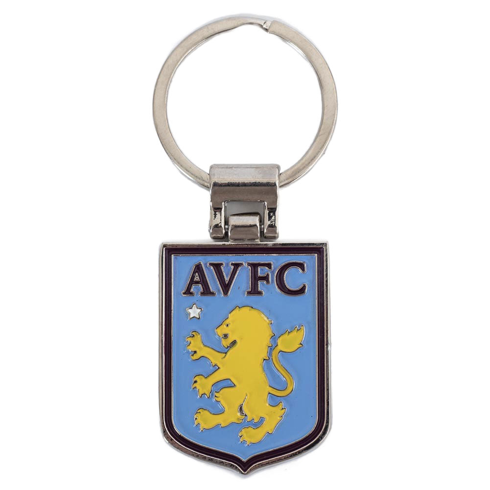 Blue-Yellow-Silver - Back - Aston Villa FC Executive Crest Keyring