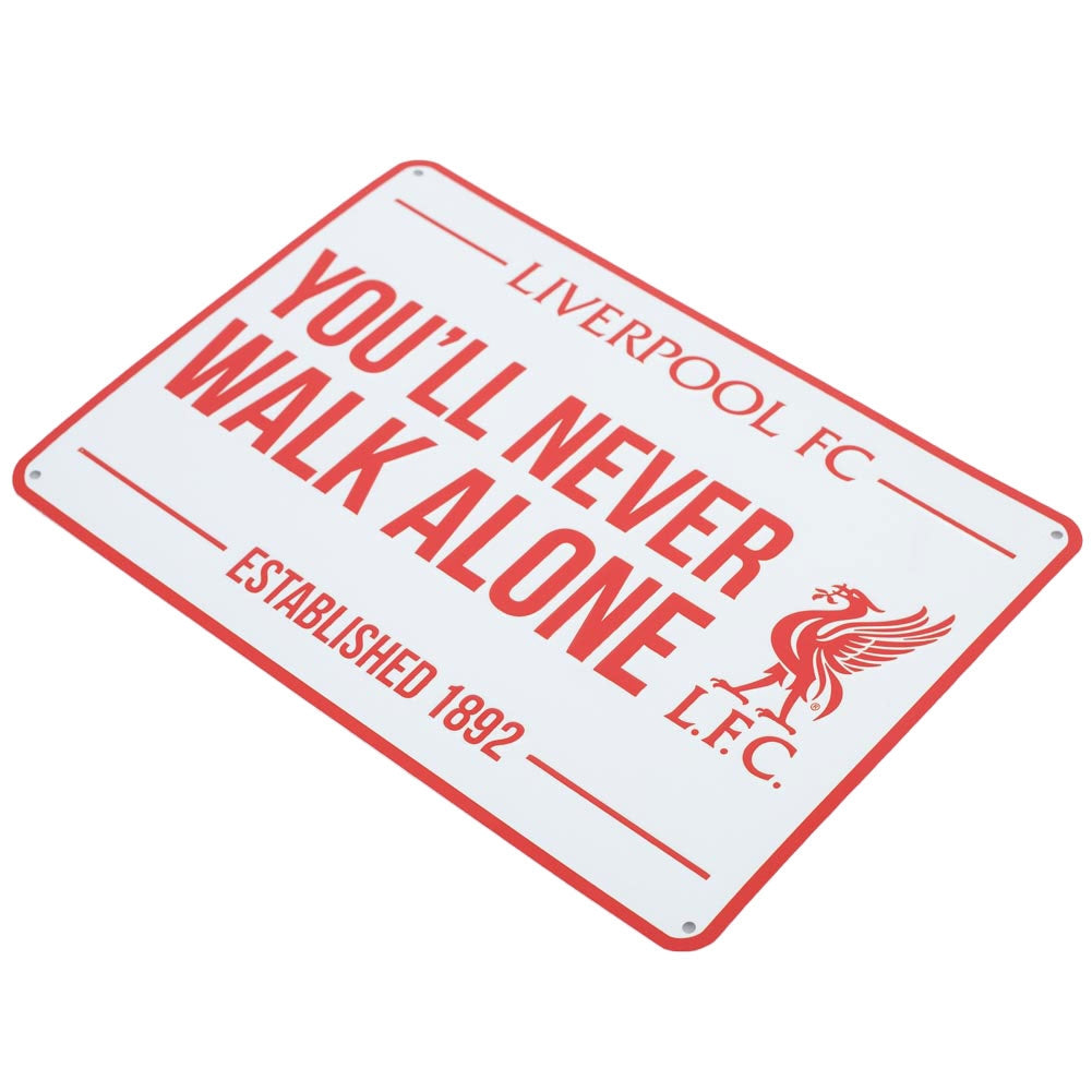 Red-White - Back - Liverpool FC You´ll Never Walk Alone Crest Plaque