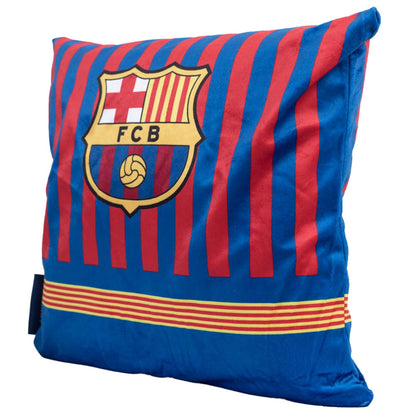 Blue-Red-Yellow - Back - FC Barcelona Filled Cushion