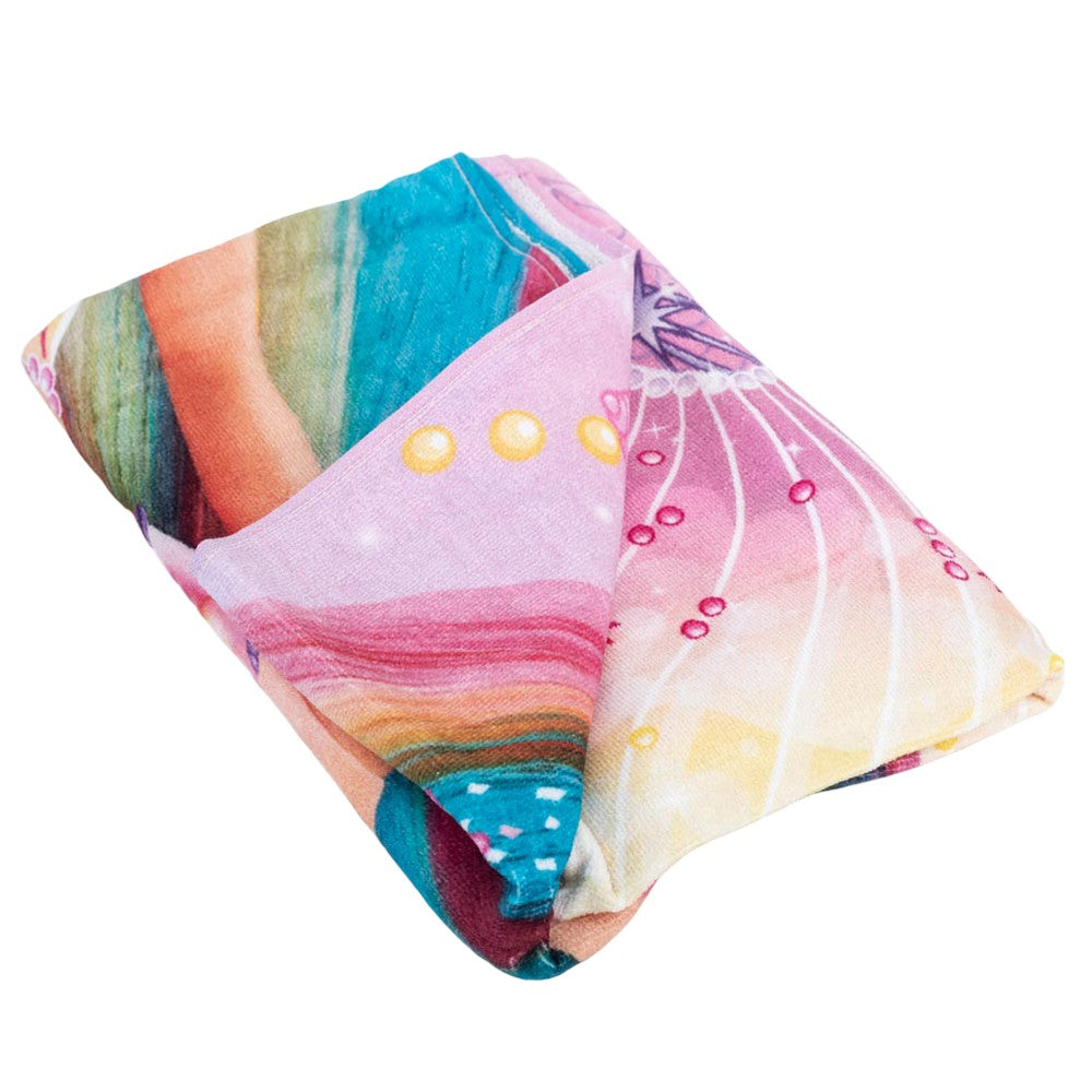 Multicoloured - Back - Barbie Mermaid Beach Towel