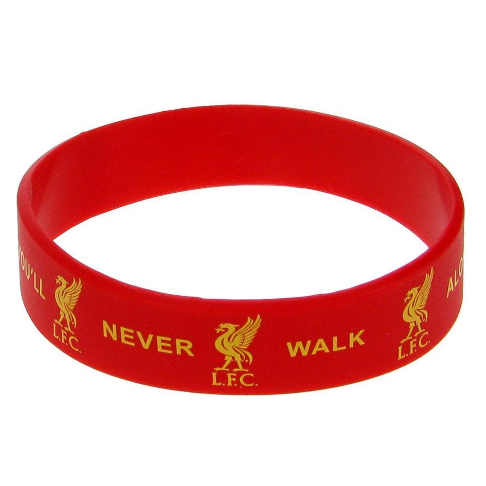 Red - Front - Liverpool FC Official Silicone Wristband