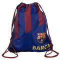 Burgundy-Blue-Gold - Front - FC Barcelona Stripe Drawstring Bag