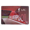 Red Brown-White - Side - Liverpool FC Metal Stadium Sign (Pack of 2)