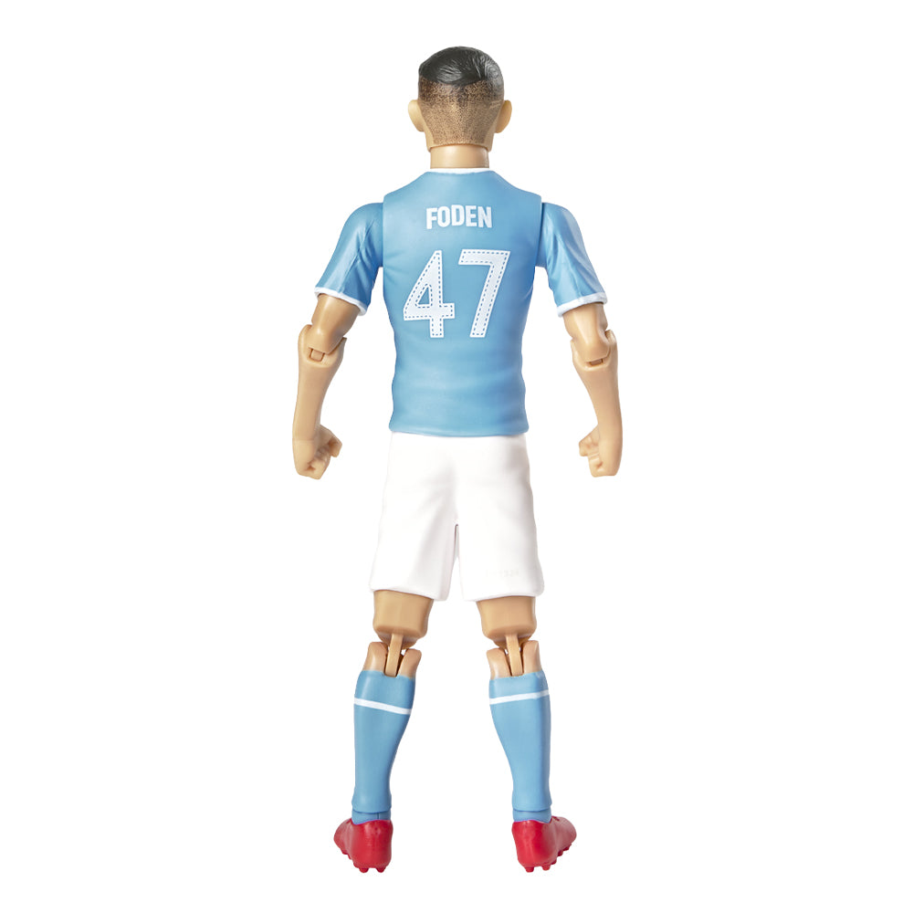 Sky Blue-White - Back - Manchester City FC Foden Football Figurine