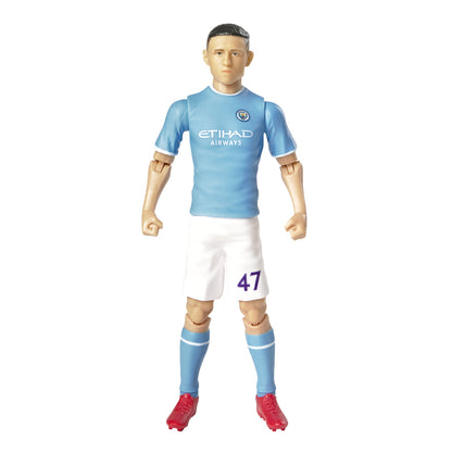 Sky Blue-White - Front - Manchester City FC Foden Football Figurine