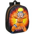 Black-Orange - Front - Naruto Logo Polyester Backpack
