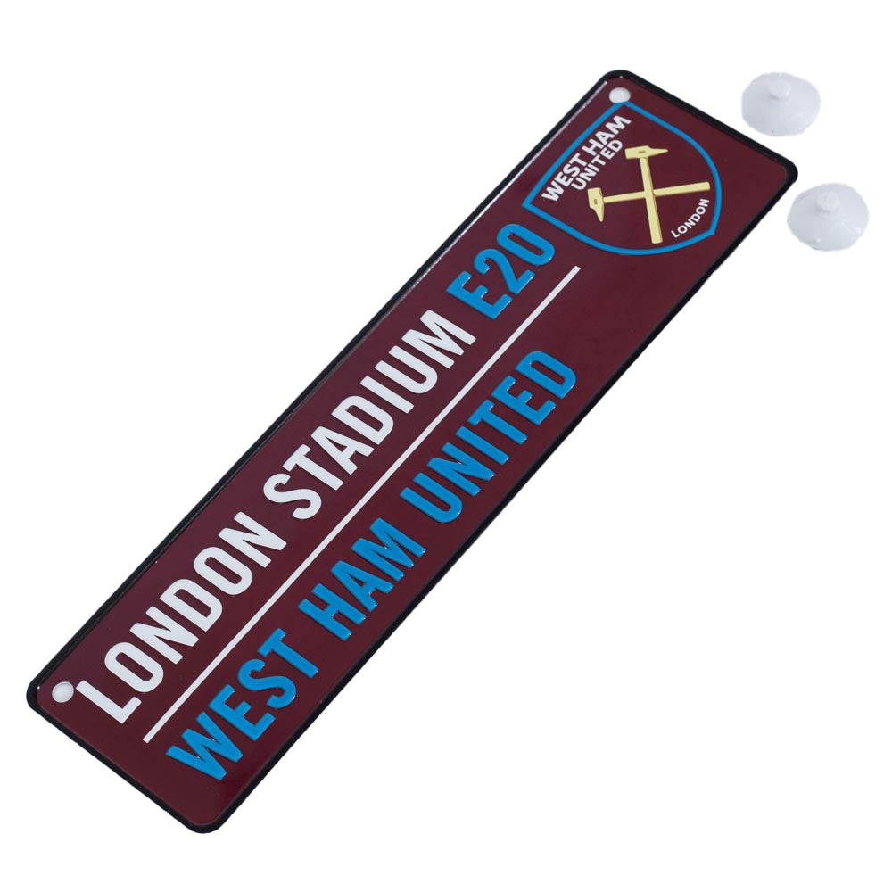 Claret-Blue-Yellow - Back - West Ham United FC Window Sign