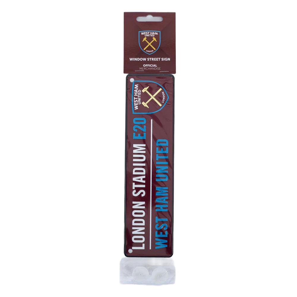 Claret-Blue-Yellow - Side - West Ham United FC Window Sign