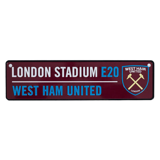 Claret-Blue-Yellow - Front - West Ham United FC Window Sign