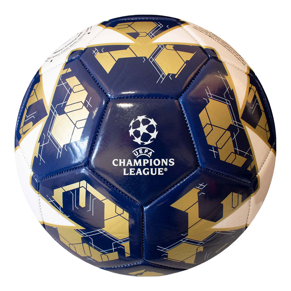 White-Navy-Gold - Front - UEFA Champions League Star Football