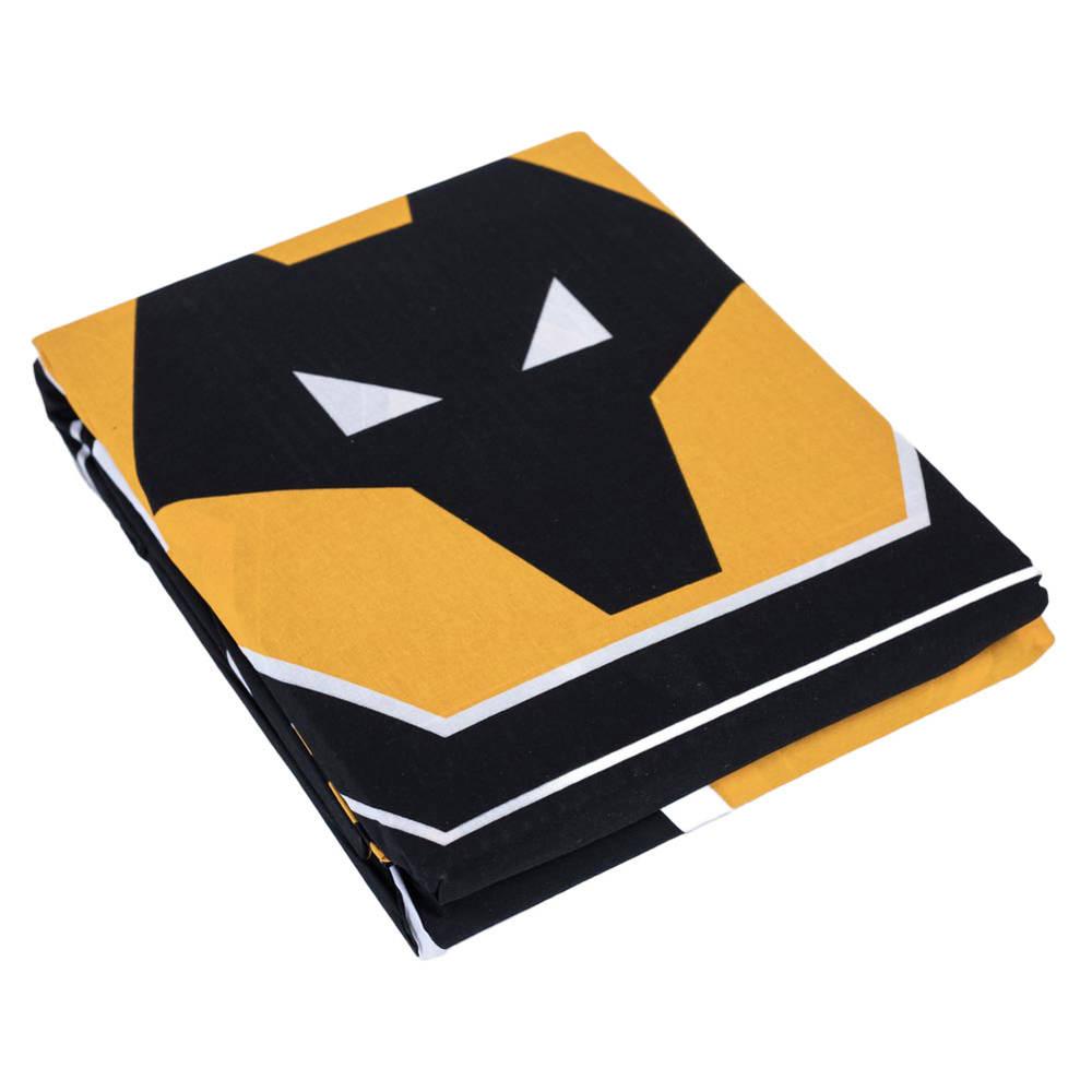 Black-White-Orange - Pack Shot - Wolverhampton Wanderers FC Pulse Duvet Set