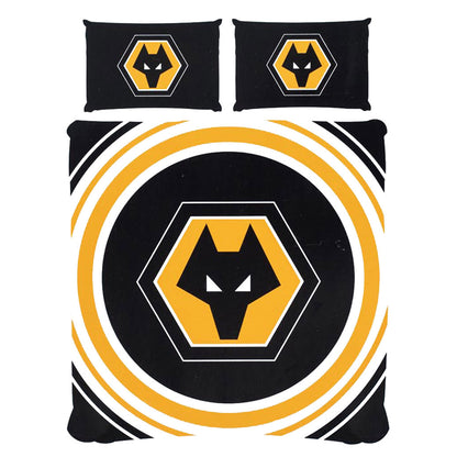 Black-White-Orange - Front - Wolverhampton Wanderers FC Pulse Duvet Set