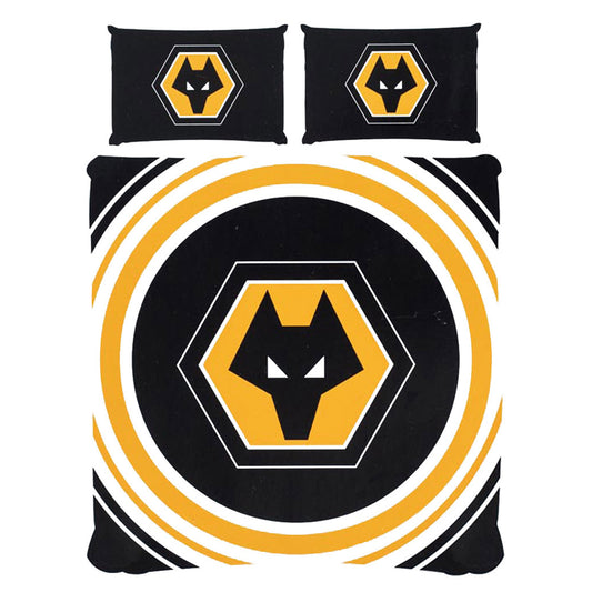Black-White-Orange - Front - Wolverhampton Wanderers FC Pulse Duvet Set