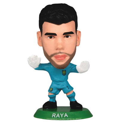 Blue-White - Front - Spain David Raya SoccerStarz Football Figurine