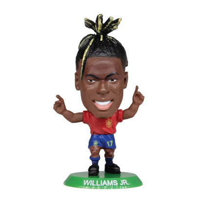 Red-Blue-Green - Front - Spain Nico Williams SoccerStarz Football Figurine