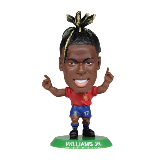 Red-Blue-Green - Front - Spain Nico Williams SoccerStarz Football Figurine