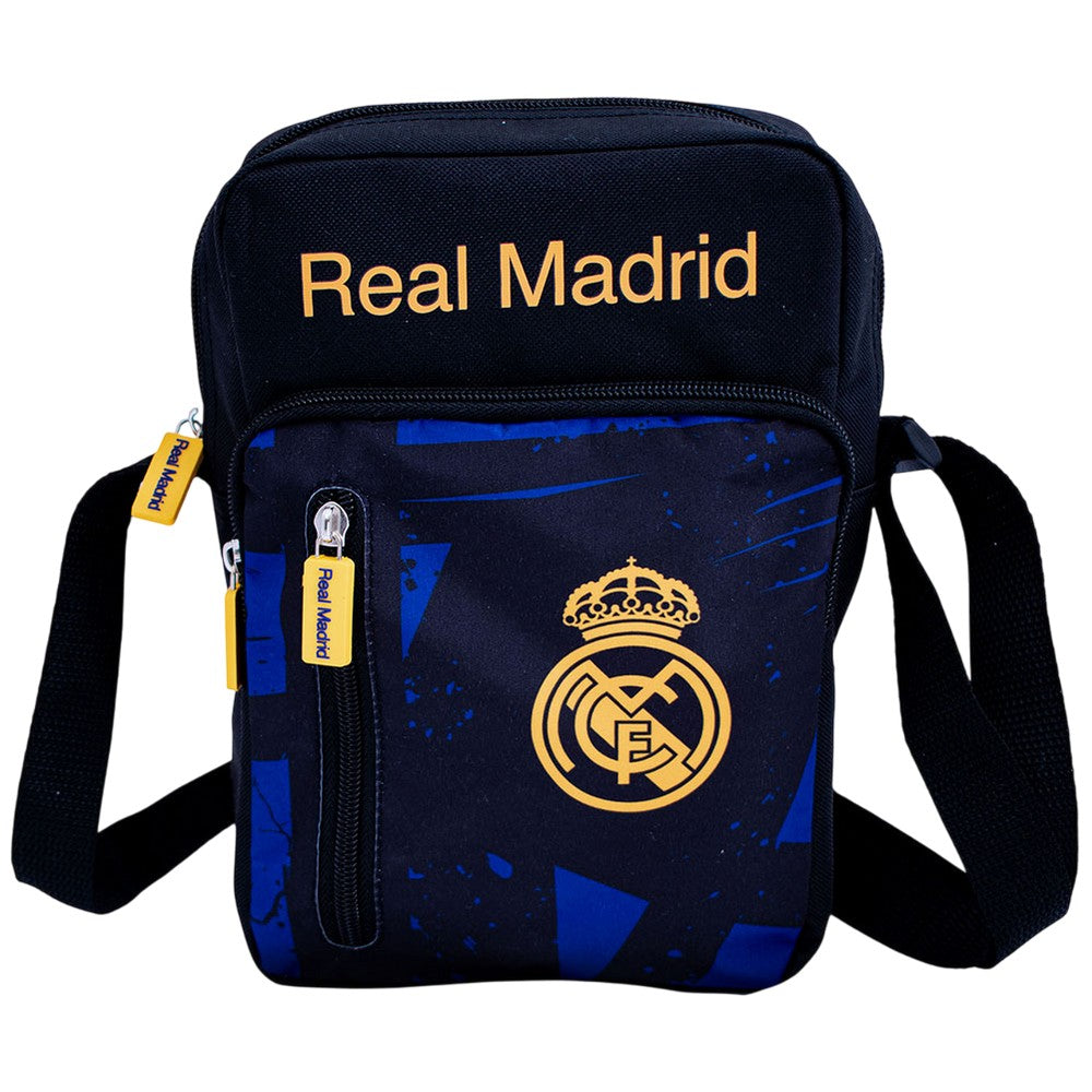 Black-Blue-Yellow - Front - Real Madrid CF Shoulder Bag