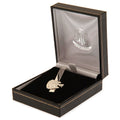 Silver - Side - Newcastle United FC Silver Painted Tie Clip