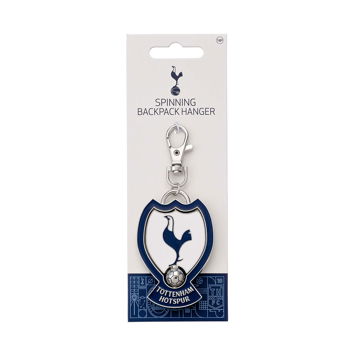 White-Navy - Lifestyle - Tottenham Hotspur FC Spinner Bag Charm