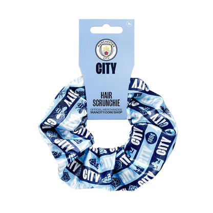 Blue-Sky Blue - Back - Manchester City FC Scrunchie