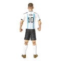 White-Black-Light Blue - Back - Argentina Lionel Messi Action Figure