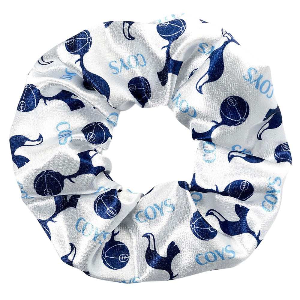 White-Blue - Front - Tottenham Hotspur FC All-Over Print Scrunchie