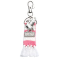 Pink-White-Silver - Front - Liverpool FC Scarf Bag Charm
