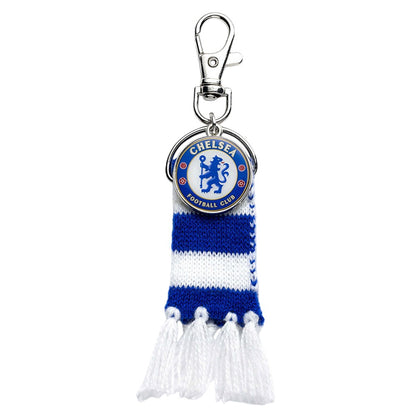 Blue-White - Back - Chelsea FC Bar Scarf Bag Charm