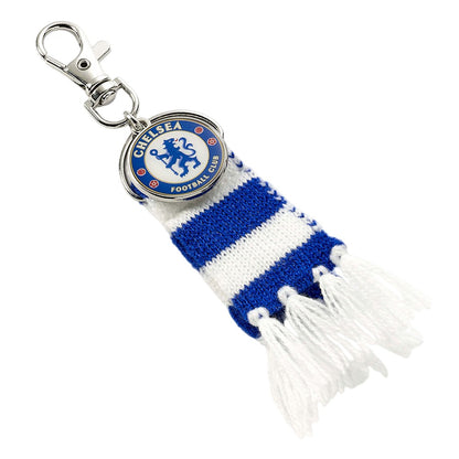 Blue-White - Front - Chelsea FC Bar Scarf Bag Charm