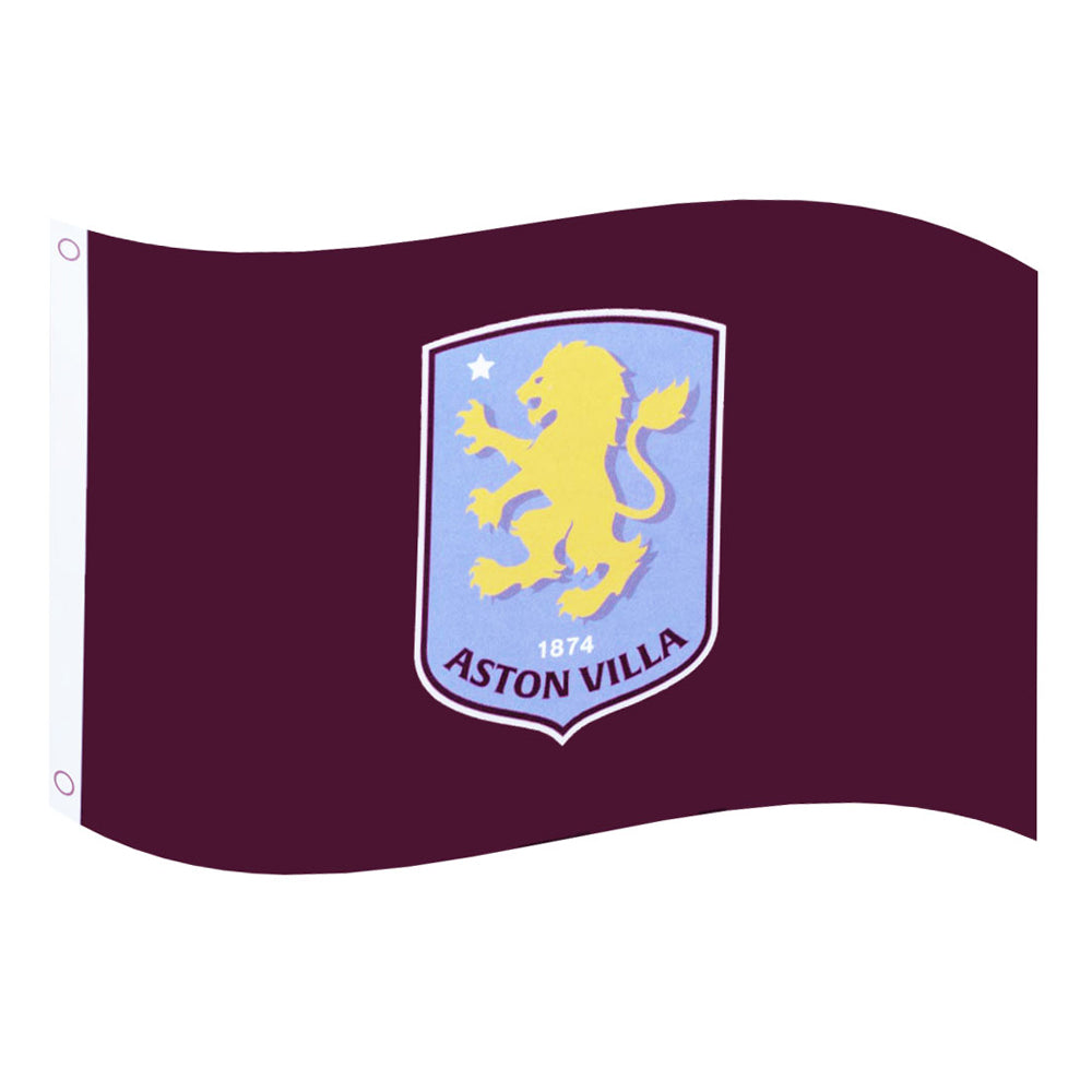 Claret - Back - Aston Villa FC Core Crest Flag