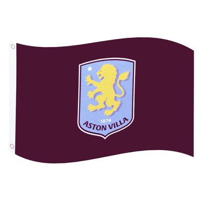 Claret - Back - Aston Villa FC Core Crest Flag
