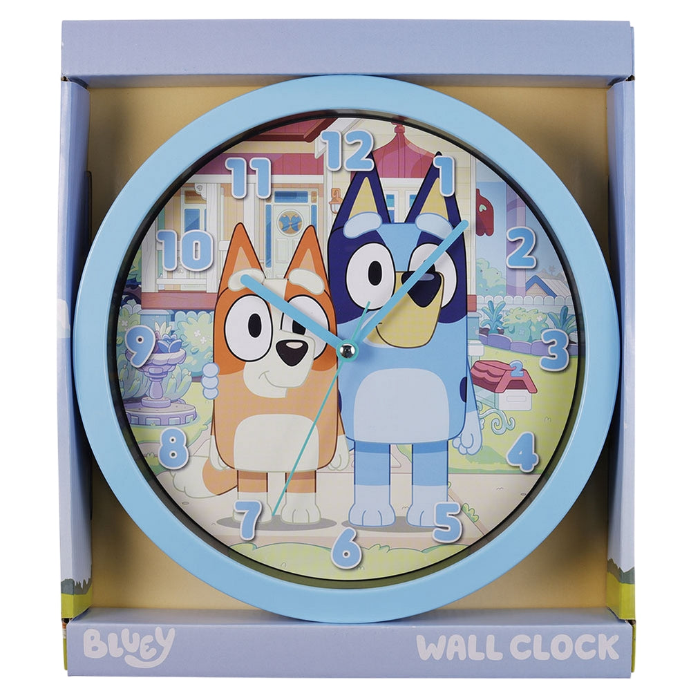 Multicoloured - Back - Bluey Wall Clock