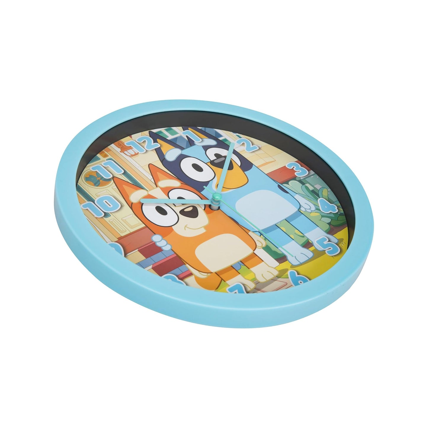 Multicoloured - Side - Bluey Wall Clock