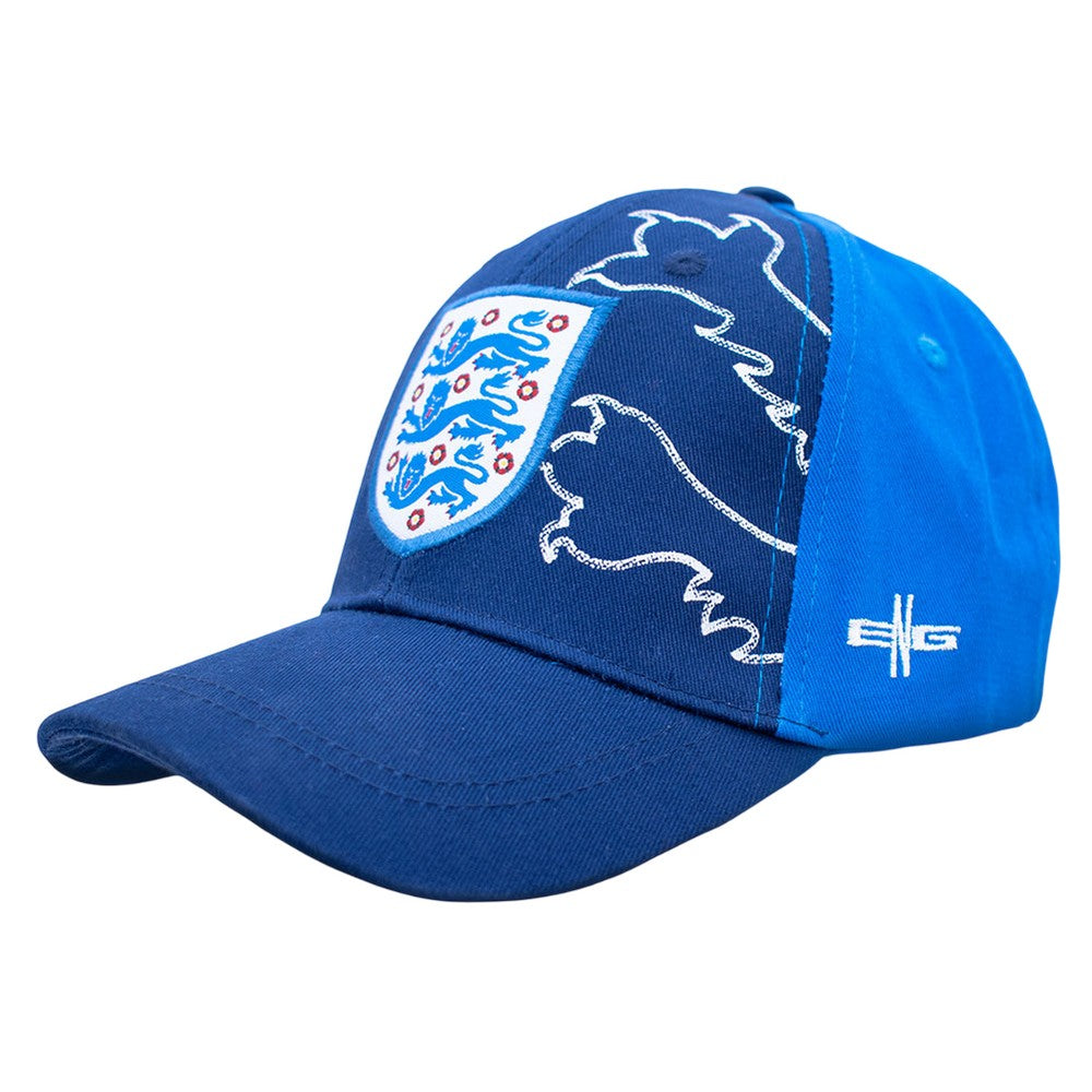 Navy-Royal Blue - Lifestyle - England FA Childrens-Kids Baseball Cap