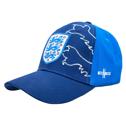 Navy-Royal Blue - Lifestyle - England FA Childrens-Kids Baseball Cap