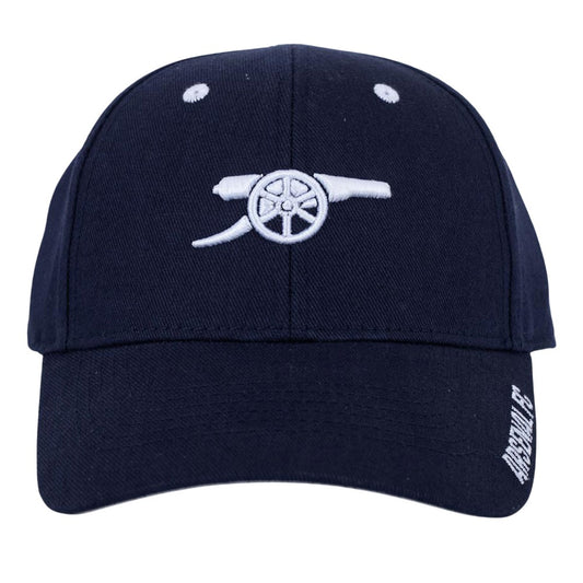 Navy-White - Front - Arsenal FC Unisex Adult Frost MVP Baseball Cap