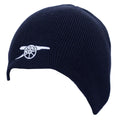 Navy - Front - Arsenal FC Cannon Beanie