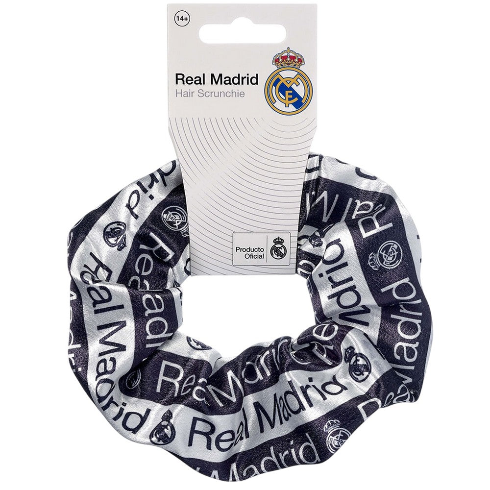 Black-White - Back - Real Madrid CF Text Hair Tie