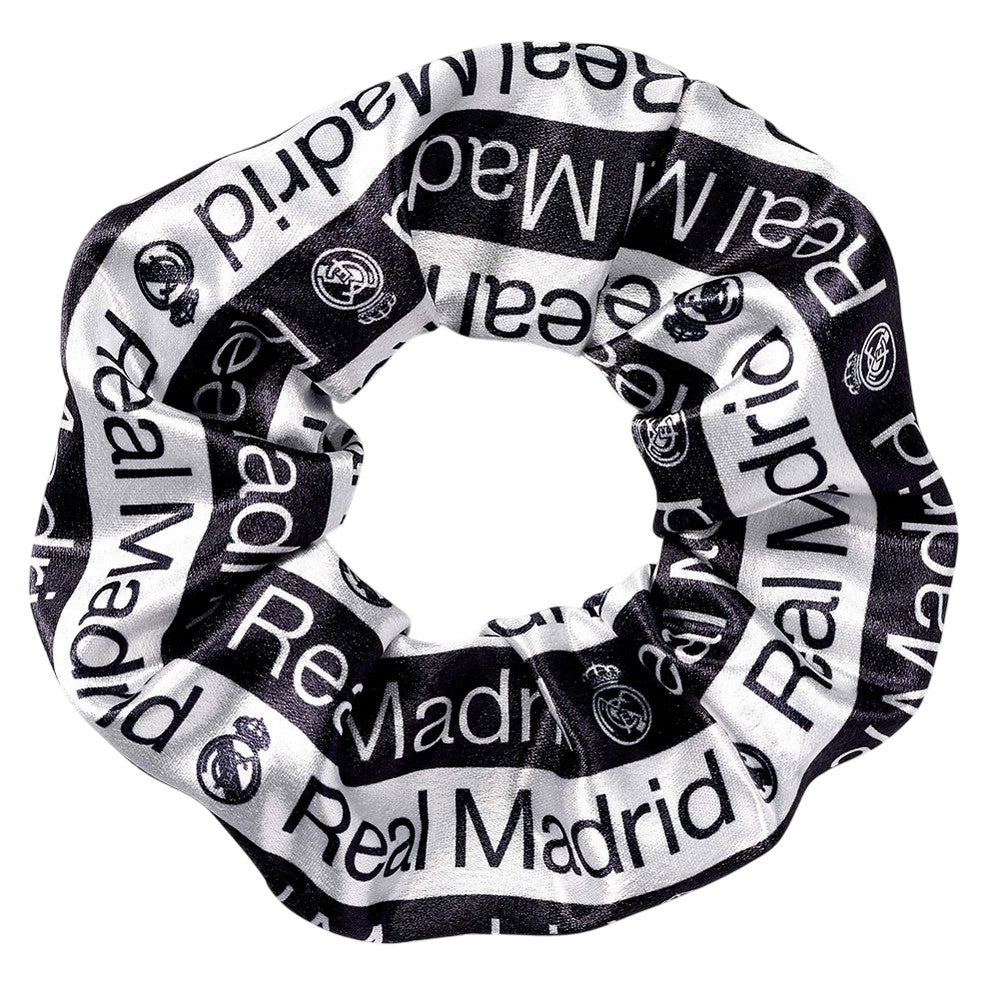 Black-White - Front - Real Madrid CF Text Hair Tie